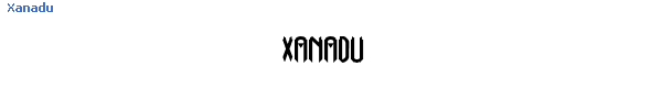 Fuente Xanadu.ttf