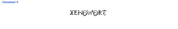 Fuente Xenowort.ttf