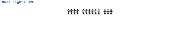 Fuente Xmas Lights BRK.ttf