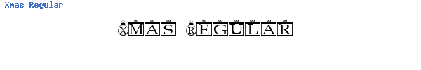 Fuente Xmas Regular.ttf