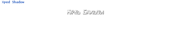 Fuente Xped Shadow.ttf