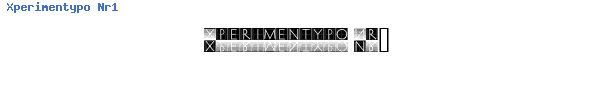 Fuente Xperimentypo Nr1.ttf