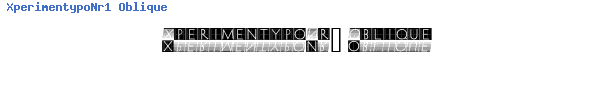 Fuente XperimentypoNr1 Oblique.ttf