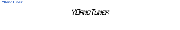 Fuente YBandTuner.ttf