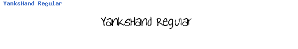 Fuente YanksHand Regular.TTF