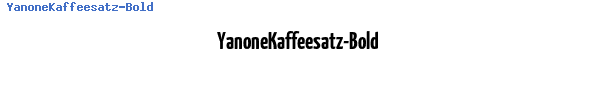 Fuente YanoneKaffeesatz-Bold.otf
