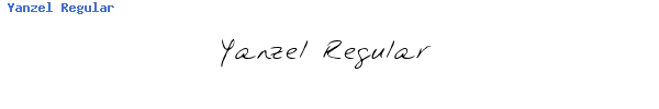 Fuente Yanzel Regular.ttf