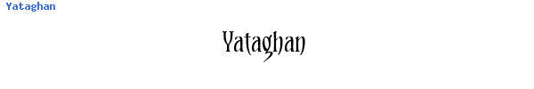 Fuente Yataghan.ttf