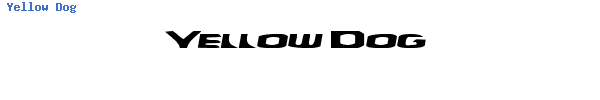 Fuente Yellow Dog.ttf