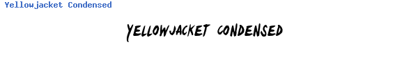 Fuente Yellowjacket Condensed.ttf
