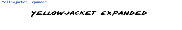 Fuente Yellowjacket Expanded.ttf