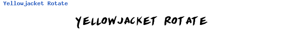 Fuente Yellowjacket Rotate.ttf