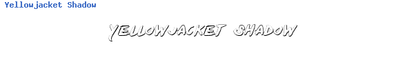 Fuente Yellowjacket Shadow.ttf