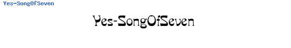 Fuente Yes-SongOfSeven.ttf