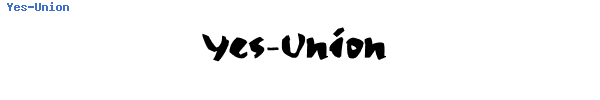 Fuente Yes-Union.ttf