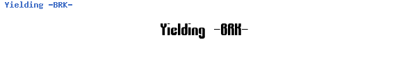 Fuente Yielding -BRK-.ttf