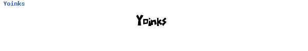 Fuente Yoinks.ttf