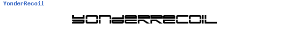 Fuente YonderRecoil.ttf