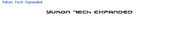 Fuente Yukon Tech Expanded.ttf