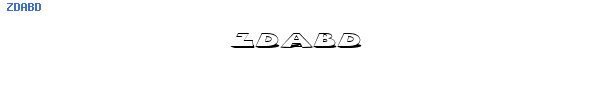 Fuente ZDABD.TTF