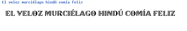 Fuente ZINJARON.TTF