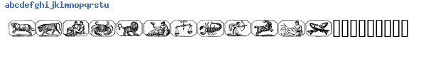 Fuente ZODIAC 00.TTF