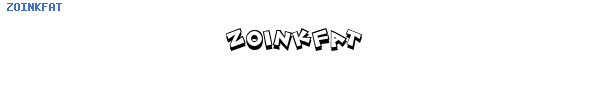 Fuente ZOINKFAT.TTF