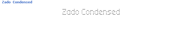 Fuente Zado Condensed.ttf