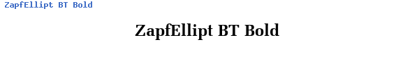 Fuente ZapfEllipt BT Bold.ttf
