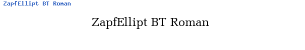 Fuente ZapfEllipt BT Roman.ttf