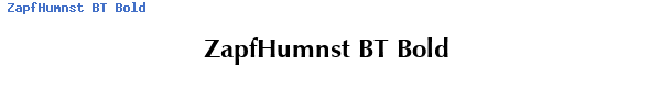 Fuente ZapfHumnst BT Bold.ttf