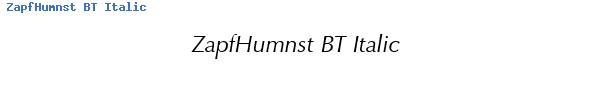 Fuente ZapfHumnst BT Italic.ttf