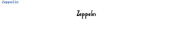 Fuente Zeppelin.ttf