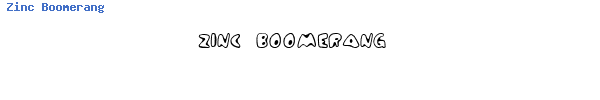 Fuente Zinc Boomerang.ttf
