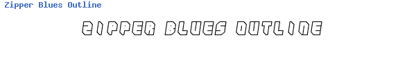 Fuente Zipper Blues Outline.ttf
