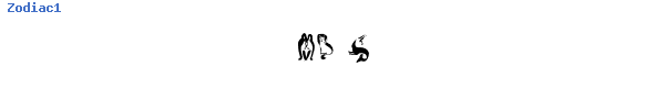 Fuente Zodiac1.otf