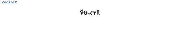Fuente Zodiac2.otf