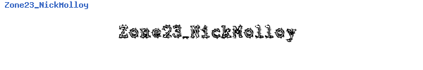 Fuente Zone23_NickMolloy.TTF
