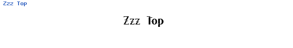 Fuente Zzz Top.ttf