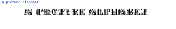 Fuente a picture alphabet.ttf