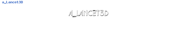 Fuente a_Lancet3D.ttf