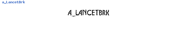 Fuente a_LancetBrk.ttf