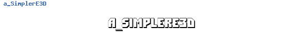 Fuente a_SimplerE3D.ttf