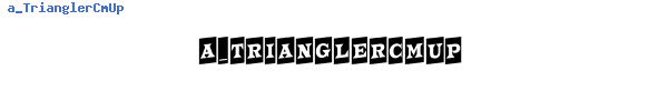 Fuente a_TrianglerCmUp.ttf