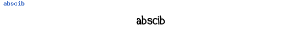 Fuente abscib.ttf