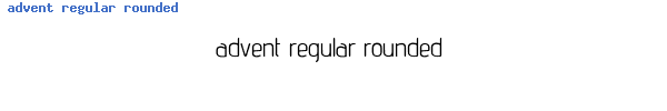 Fuente advent regular rounded.ttf