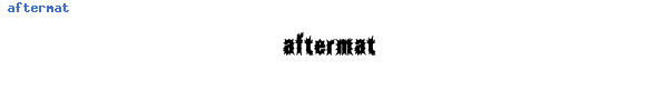 Fuente aftermat.ttf