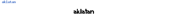 Fuente aklatan.ttf