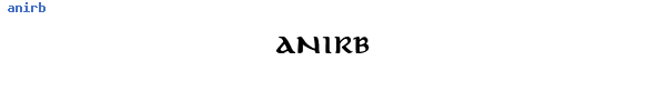 Fuente anirb.ttf
