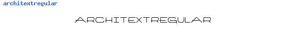 Fuente architextregular.ttf